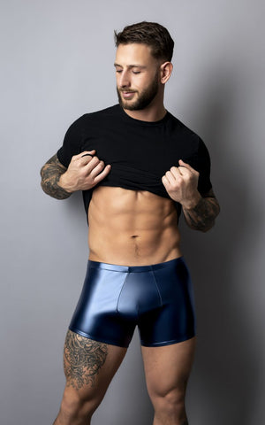 Male Power 153-301 Liquid Onyx 2.0 Pouch Short Color Blue