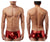 Male Power 153070 Heavy Metal Mini Short Boxer Briefs Color Red