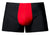 Male Power 154-300 Hot Mesh Pouch Short Color Black-Red
