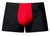 Male Power 154-300 Hot Mesh Pouch Short Color Black-Red