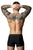 Male Power 154-300 Hot Mesh Pouch Short Color Black-Red