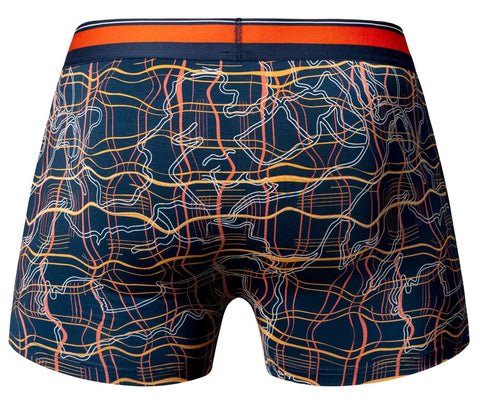 Male Power 160-299 Soo Cumfy Boxer Brief Color Navy-Orange