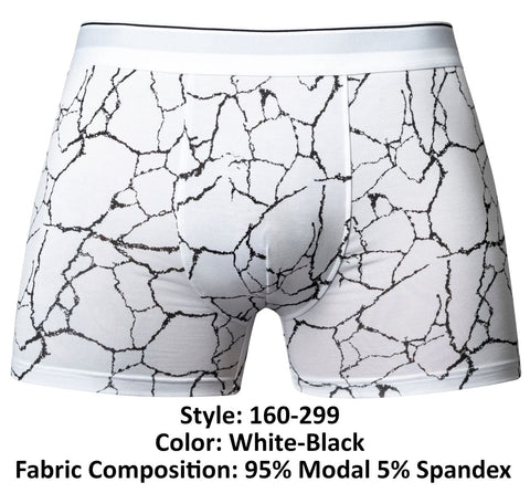 Male Power 160-299 Soo Cumfy Boxer Brief Color White-Black