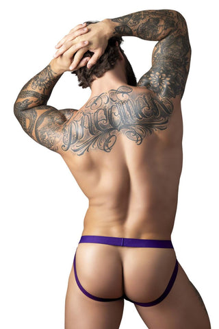 Male Power 350-302 Eggplant Crossover Jock Color Plum