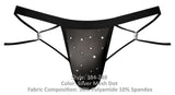 Male Power 384-288 Show Stopper Jock Color Silver Mesh Dot