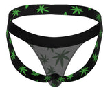 Male Power 390-294 Hazy Dayz Jock Color Pot Leaf