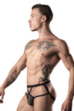 Male Power 394-289 Lucifer Strappy Jock Color Black