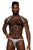 Male Power 404-282 S-naked Shoulder Sling Harness Thong Color Silver-Black