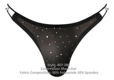 Male Power 407-288 Show Stopper Thong Color Silver Mesh Dot