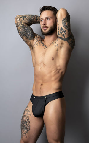 Male Power 410-298 Oh Snap Snap off Thong Color Black