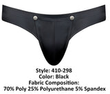 Male Power 410-298 Oh Snap Snap off Thong Color Black