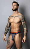Male Power 412-299 Soo Cumfy Thong Color Navy-Orange