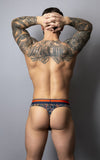 Male Power 412-299 Soo Cumfy Thong Color Navy-Orange