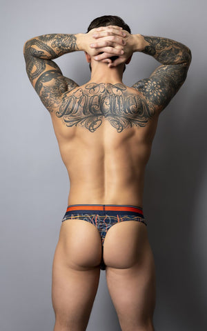 Male Power 412-299 Soo Cumfy Thongs Color Navy