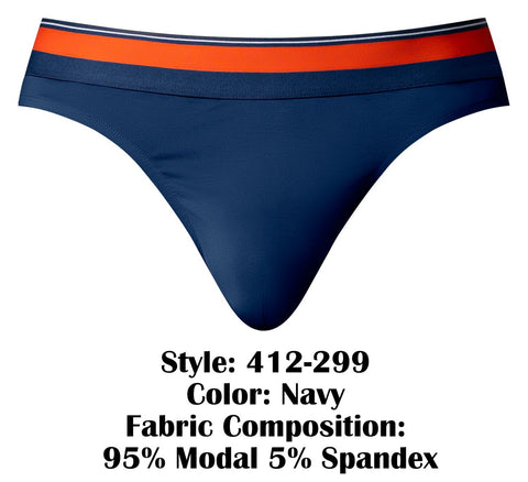 Male Power 412-299 Soo Cumfy Thongs Color Navy