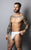 Male Power 412-299 Soo Cumfy Thong Color White-Black