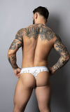 Male Power 412-299 Soo Cumfy Thong Color White-Black
