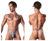 Male Power 431-293 Your Lace Or Mine Bong Thong Color Red-White-Blue