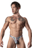 Male Power 431-293 Your Lace Or Mine Bong Thong Color Red-White-Blue