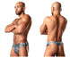 Male Power 440-286 Dirty Denim Thong Color Denim Print