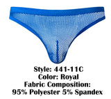 Male Power 441-11C Fishnet 2 Bong Thong Color Royal
