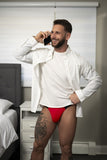 Male Power 442-300 Hot Mesh Bong Thong Color Black-Red