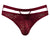 Male Power 446-289 Lucifer Cut Out Strappy Thong Color Burgundy