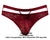 Male Power 446-289 Lucifer Cut Out Strappy Thong Color Burgundy