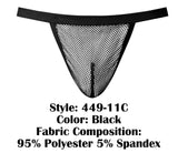 Male Power 449-11C Fishnet 2 G-String Color Black