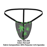 Male Power 450-294 Hazy Dayz Posing Strap Color Pot Leaf