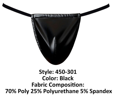 Male Power 450-301 Liquid Onyx 2.0 G-String Color Black