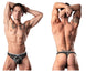 Male Power 461-290 Marble Mesh Mini Thong Color Black