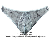 Male Power 461-290 Marble Mesh Mini Thong Color Light Blue