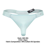 Male Power 462-281 Easy Breezy Thong Sleeve Color Aqua