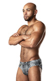 Male Power 486-286 Dirty Denim Bikini Color Denim Print