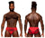 Male Power 492-280 Sassy Lace Bikini Solid Pouch Color Red