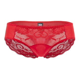 Male Power 492-280 Sassy Lace Bikini Solid Pouch Color Red