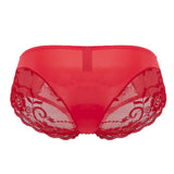 Male Power 492-280 Sassy Lace Bikini Solid Pouch Color Red