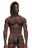 Male Power PAK-155 Fetish Vulcan Trunks Color Black