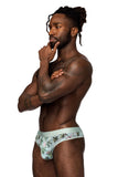 Male Power SMS-012 Sheer Prints Thong Color Flamingo