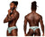 Male Power SMS-012 Sheer Prints Thong Color Flamingo