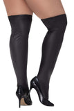 Mapale 1017X Thigh Highs Color Metallic Black