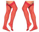 Mapale 1094 Mesh Thigh Highs Color Red