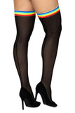 Mapale 1100 Mesh Thigh Highs Color Black-Rainbow