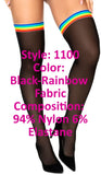 Mapale 1100 Mesh Thigh Highs Color Black-Rainbow