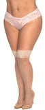 Mapale 1101X Mesh Thigh Highs Color Nude