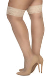 Mapale 1101 Mesh Thigh Highs Color Nude