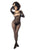 Mapale 1102 Long Sleeved Fishnet Bodystocking Color Black