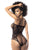 Mapale 1103 Fishnet Bodysuit Color Black