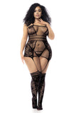 Mapale 1105X Fishnet Bodystocking Color Black